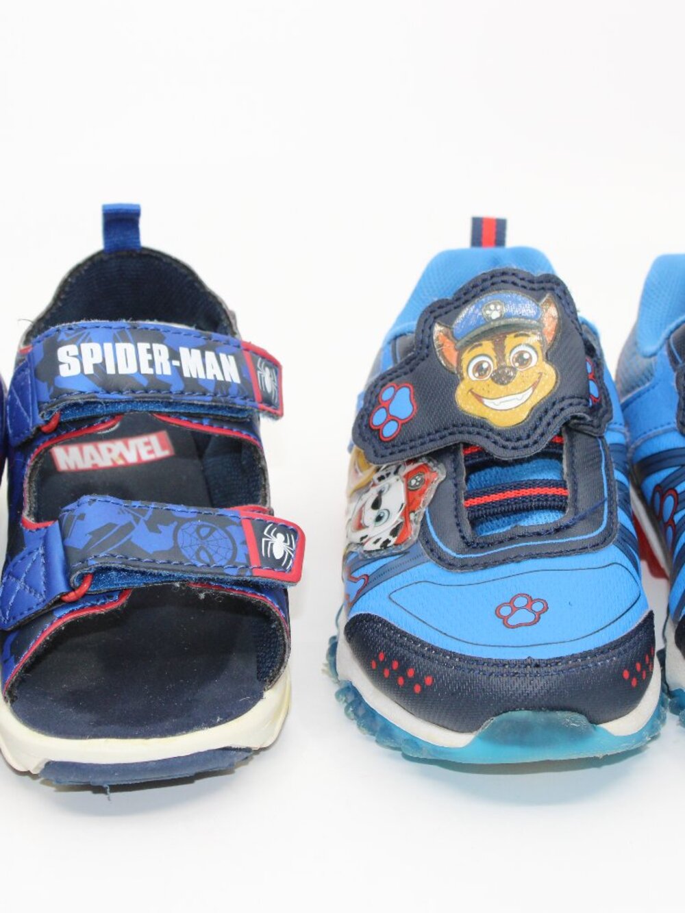 Paw Patrol Sneakers & Spider-Man Sandals Kids Shoes SZ 9 Multi Color Casual